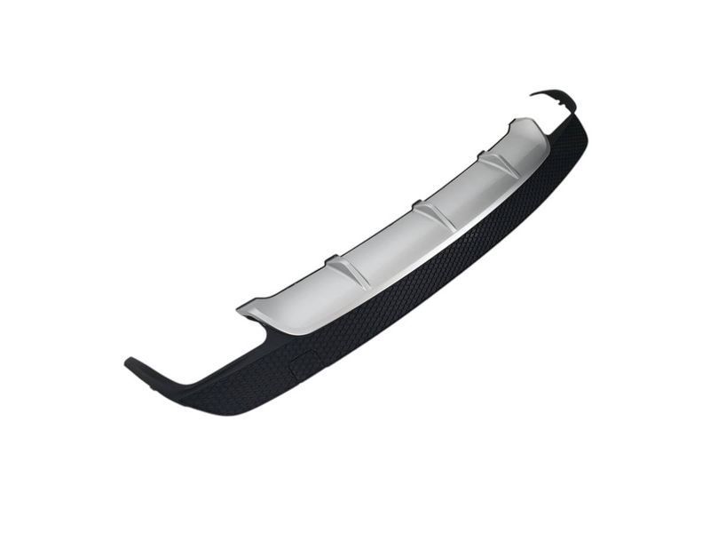 Диффузор (заднего бампера) Silver Black / Chrome Pipe (стиль CLA45 AMG) на Mercedes CLA-class C117 2013-2017 427855 фото