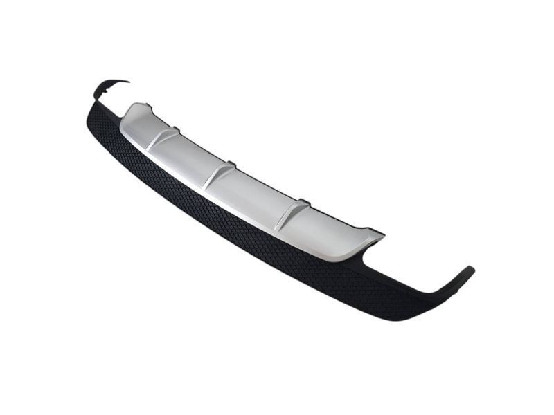 Диффузор (заднего бампера) Silver Black / Chrome Pipe (стиль CLA45 AMG) на Mercedes CLA-class C117 2013-2017 427855 фото