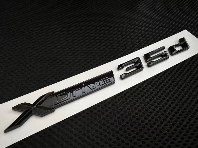 Автологотип емблема напис BMW Xdrive 35d Black Shadow Edition 401258 фото