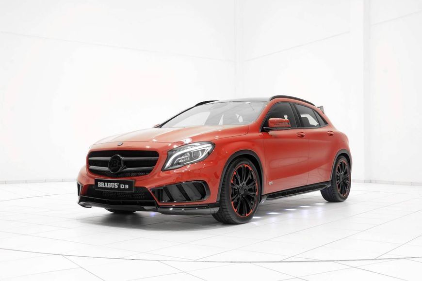 Комплект обвеса передний и задний бампер на Mercedes GLA-class X156 2013-2017 в стиле GLA45 AMG Brabus 428573 фото
