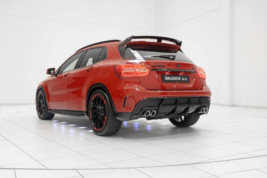Комплект обвеса передний и задний бампер на Mercedes GLA-class X156 2013-2017 в стиле GLA45 AMG Brabus 428573 фото