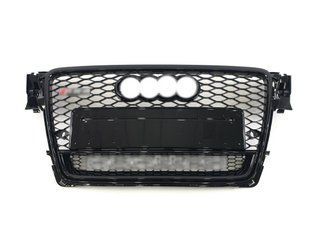 Решітка радіатора на Audi A4 B8 2007-2011 стиль RS4 Black quattro 427283 фото