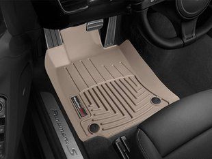 3D килимки для Porsche Panamera 2009-2016 бежеві передні WeatherTech 452571 46704 фото