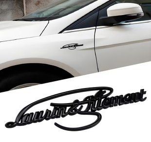 Автологотип емблема напис Skoda Laurin & Klement black чорний глянець 523991 фото