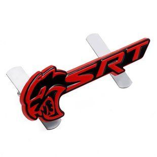 Автологотип емблема Dodge SRT Hellcat Red Black в решітку радіатора голова вліво 422851 фото