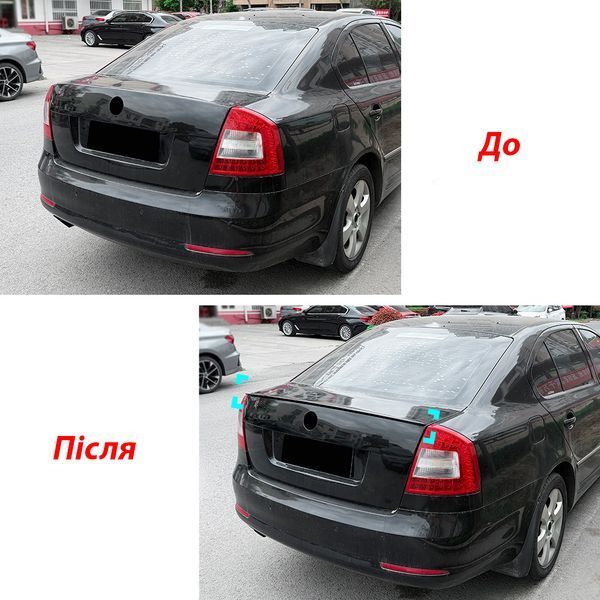 Спойлер на Skoda Octavia A5 2004-2013 чорний глянець 522810 фото