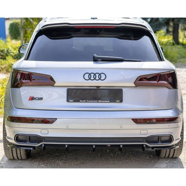 Автологотип емблема чорні кільця Audi Q5 2017- Black Edition на кришку багажника 80A071802 232925 фото