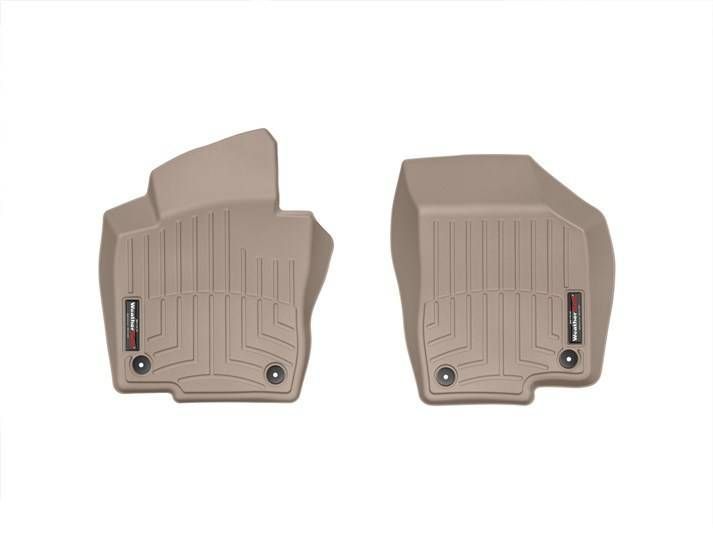 3D килимки для Volkswagen Passat NMS 2010- USA бежеві передні WeatherTech 453841 141536 фото