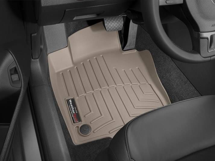3D килимки для Volkswagen Passat NMS 2010- USA бежеві передні WeatherTech 453841 141536 фото