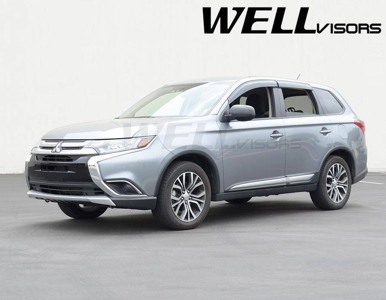 Дефлектори вікон для Mitsubishi Outlander 2014- з чорним молдингом WELLvisors 3-847MI004 209017 фото