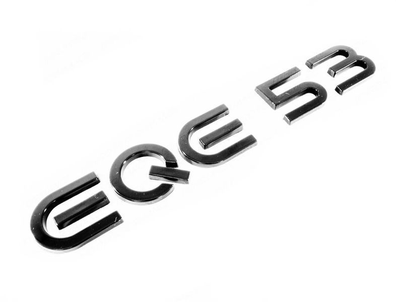Автологотип шильдик эмблема надпись Mercedes EQE53 черный глянец 430929 фото