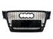 Решітка радіатора на Audi A4 B8 2007-2011 стиль RS4 Black quattro 427283 фото 3