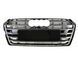 Решетка радиатора на Audi A5 2016-2020 в стиле S5 Chrome Black 427382 фото 5