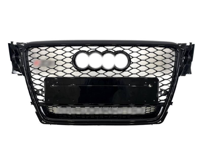 Решітка радіатора на Audi A4 B8 2007-2011 стиль RS4 Black quattro 427283 фото