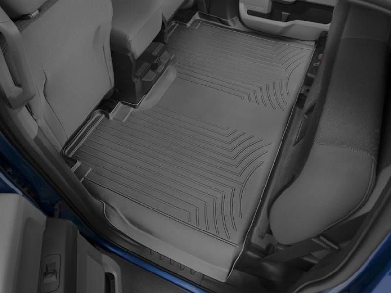3D коврики для Ford F-150 2014-2020, 2021- SuperCrew черные задние Bench Seating WeatherTech 446974 98178 фото