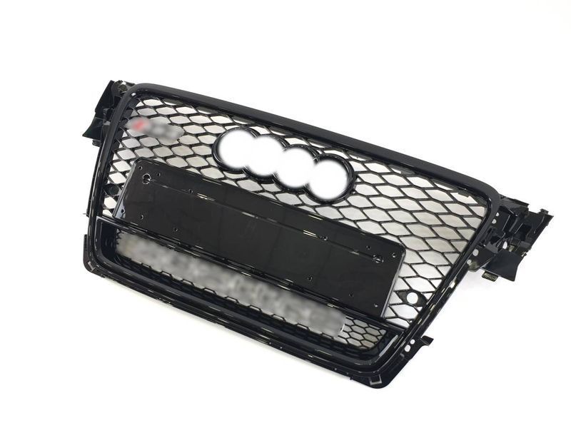 Решітка радіатора на Audi A4 B8 2007-2011 стиль RS4 Black quattro 427283 фото