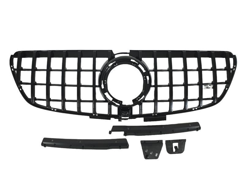 Решетка радиатора Full Black Normal GT на Mercedes V-class W447 2019- 427690 фото Решетка радиатора Full Black Normal GT на Mercedes V-class W447 2019- 427690 фото