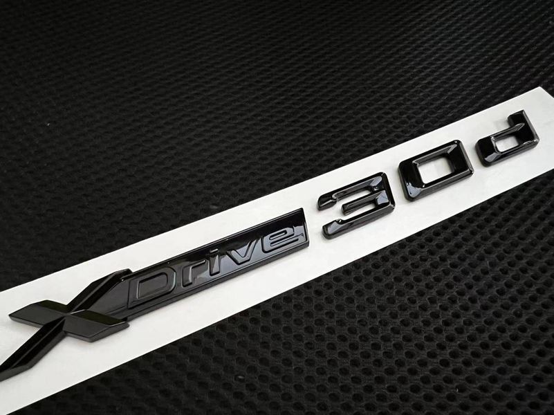 Автологотип емблема напис BMW Xdrive 30d Black Shadow Edition 401257 фото