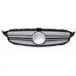 Решітка радіатора на Mercedes C-class W205 2019- AMG Silver під камеру