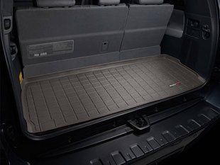 Коврик в багажник для Toyota Sequoia 2007- какао 7 мест WeatherTech 40345 242516 фото