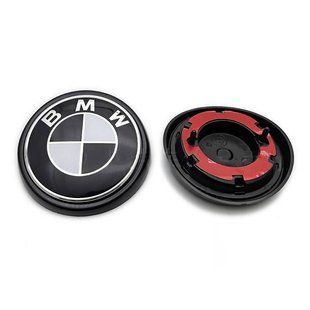 Автологотип емблема BMW X5 F15, X6 F16 2013-2018 чорно-біла задня чорний подіум 425691 фото