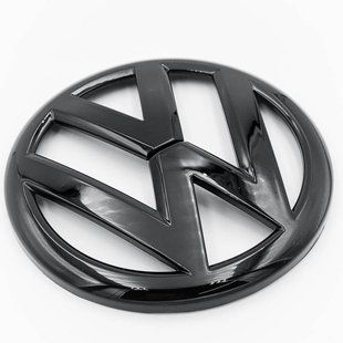 Накладка на емблему Volkswagen Touareg 2014-2018 чорний глянець на кришку багажника 418294 фото