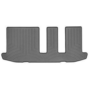 3D килимки для Infiniti QX60, Nissan Pathfinder 2012- чорні 3 ряд WeatherTech 444453 141457 фото