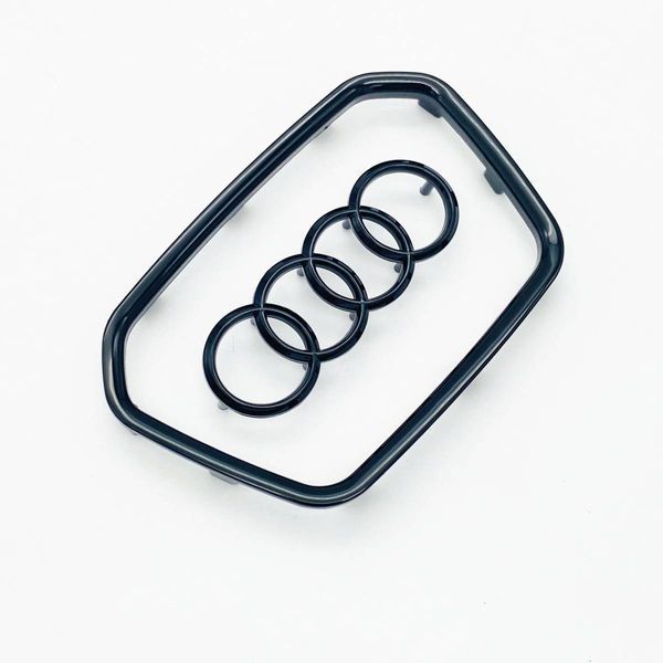 Эмблема логотип шильдик на руль Audi 2015 - черный глянец 423911 фото