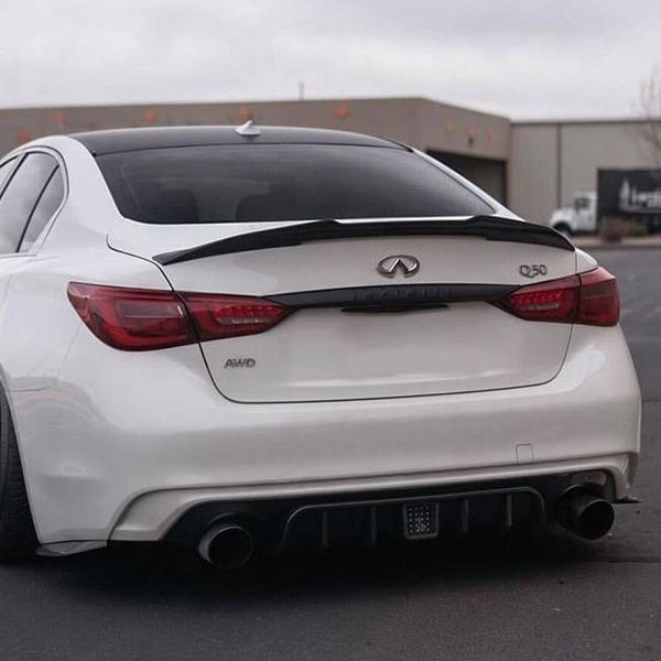 Спойлер на машину Infiniti Q50 2013- черный глянец 392538 фото