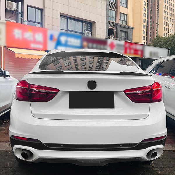 Спойлер на BMW X6 F16 2014-2018 стиль М4 чорний глянець 523528 фото