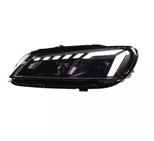 Передние фары на Volkswagen Passat B7 USA 2011-2015 FULL LED стиль A4 вместо штатных галогеновых фар 430495 фото