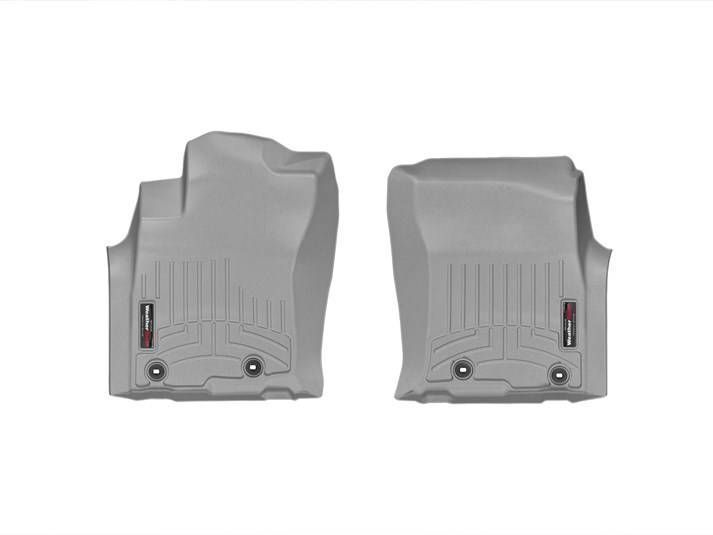3D килимки для Toyota Land Cruiser Prado 150, Lexus GX 460 2013- сірі передні WeatherTech 464931 46873 фото