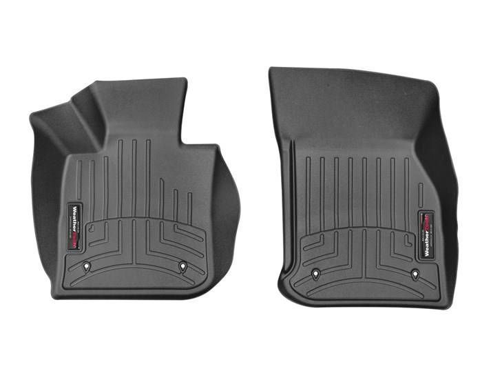 3D килимки для Mini Cooper F55 2013- чорні передні WeatherTech 447911 98290 фото