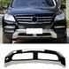 Накладки на бампер передний Normal (Хром) на Mercedes M-class W166 2011-2015. 429660 фото 1