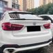 Спойлер на BMW X6 F16 2014-2018 стиль М4 чорний глянець 523528 фото 5