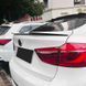 Спойлер на BMW X6 F16 2014-2018 стиль М4 чорний глянець 523528 фото 7