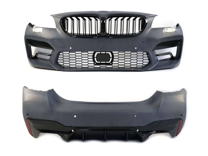 Комплект обвісу передній і задній бампер на BMW 5 F10, F11 2010-2017 стиль M5 F90 LCI 428584 фото Комплект обвісу передній і задній бампер на BMW 5 F10, F11 2010-2017 стиль M5 F90 LCI 428584 фото