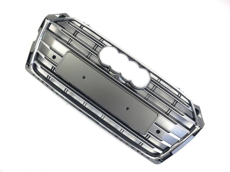 Решітка радіатора на Audi A5 2016-2020 стиль S5 Silver Chrome 427388 фото
