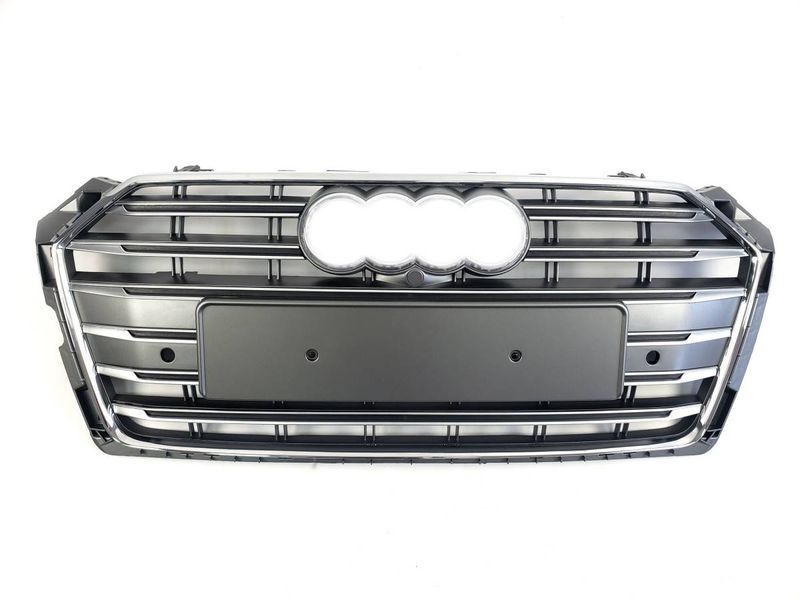 Решітка радіатора на Audi A5 2016-2020 стиль S5 Silver Chrome 427388 фото