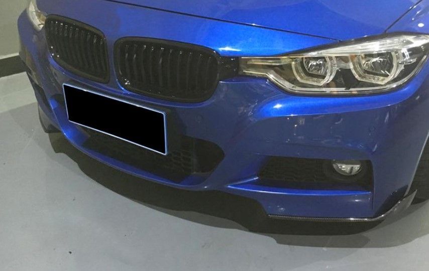 Карбоновий дифузори переднього бамперу для BMW 3 Series F30, F31 2011- M-Tech під замовлення Carbon356771 356771 фото