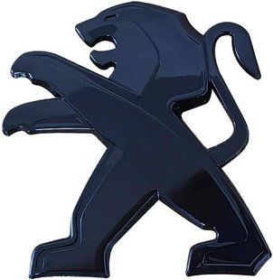 Автологотип емблема Peugeot Black Pack Edition 185916 чорний глянець 431389 фото