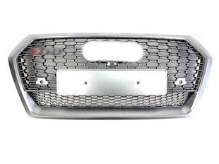 Решетка радиатора на Audi Q5 2016-2020 в стиле RSQ5 Silver 427349 фото