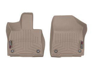 3D килимки для Toyota Sienna 2021- бежеві передні WeatherTech 4516411 242517 фото