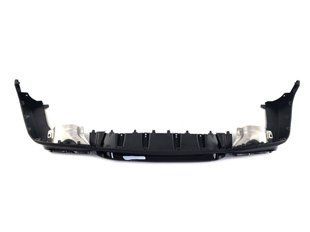 Диффузор (заднего бампера) Full Black / Black Pipe (стиль GLC63 AMG) V2 на Mercedes GLC-class X253 2019-2022 428466 фото