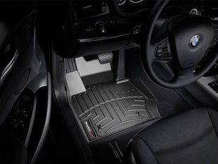 3D килимки для BMW X3 F25, X4 F26 2010- чорні передні WeatherTech 443311 46217 фото