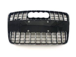 Решітка радіатора на Audi Q7 2005-2015 стиль SQ7 Chrome Black чорний глянець 427422 фото