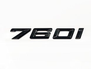 Автологотип емблема напис BMW 760i Black Shadow Edition чорний глянець 522542 фото