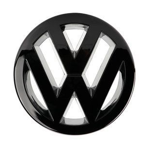 Накладка на емблему Volkswagen Touareg 2010-2018 чорний глянець в решітку радіатора 418295 фото