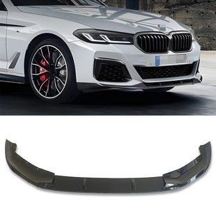 Сплітер переднього бамперу на BMW 5 G30 2020-2023 M-Performance черный глянец 428416 фото