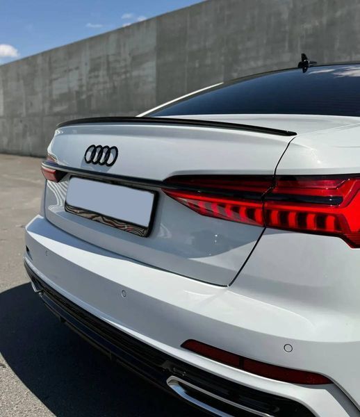 Спойлер на Audi A6 C8 2018- V2 чорний глянець 431458 фото